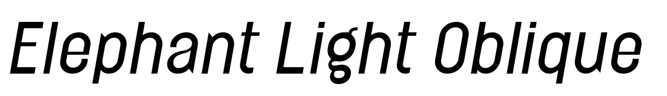 Elephant Light Oblique